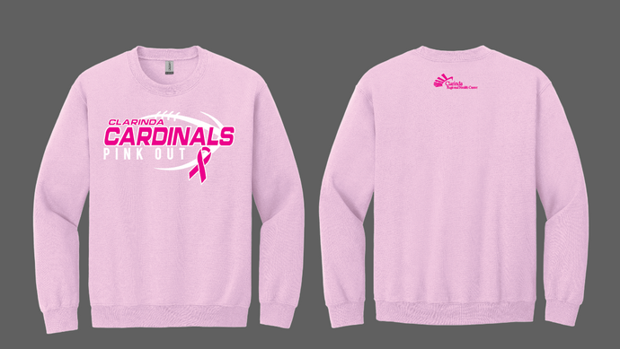 CRHC - Football Pink Out Crewneck Sweatshirt