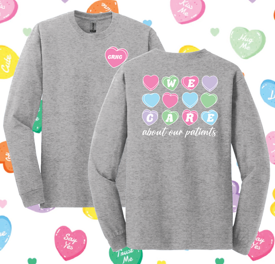 CRHC - Conversation Hearts Apparel - GREY