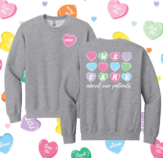 CRHC - Conversation Hearts Apparel - GREY